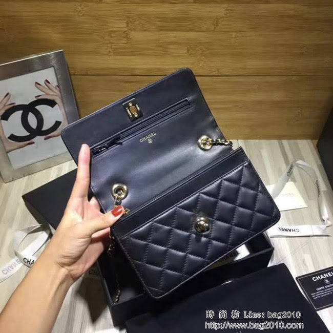 香奈兒CHANEL 2018新款羊皮鏈條小挎包專櫃刻制專櫃品質進口羊皮官網最新顏色 DSC1472